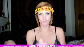 GINGER ESPOSA POV GOLPE / MANO / PIE TRABAJO CULO FUCK TEASE CON GRAN CARGA EN VIVO